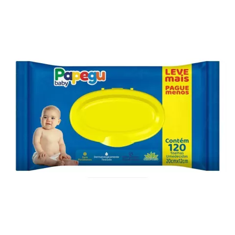 TOALHAS UMED PAPEGU BABY 120UND