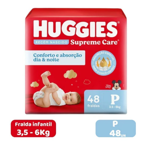 HUGGIES SUPREME CARE MEGA P 48UND
