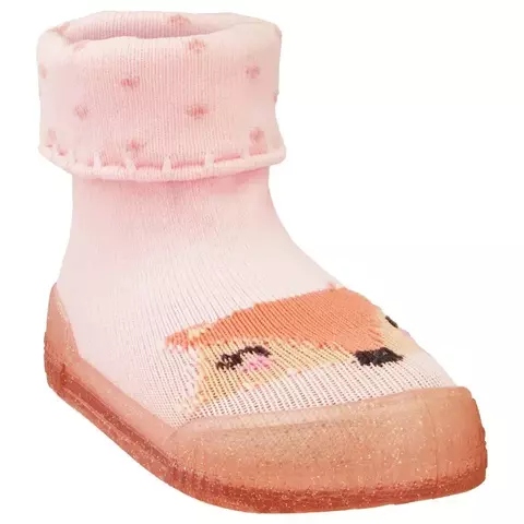 MEIA PIMPOLHO 74378 C/SOLA COMFORT C/VIRA ROSA/RAPOSA FEM 22