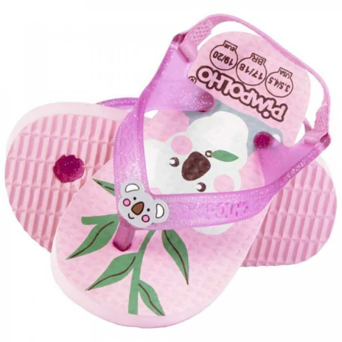 CHINELO PIMPOLHO PRAIANA BABY ROSA/COALA FEM PIMPOLHO 21