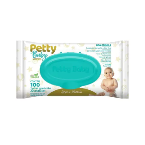 TOALHAS UMED PETTY BABY PREMIUM 100UND
