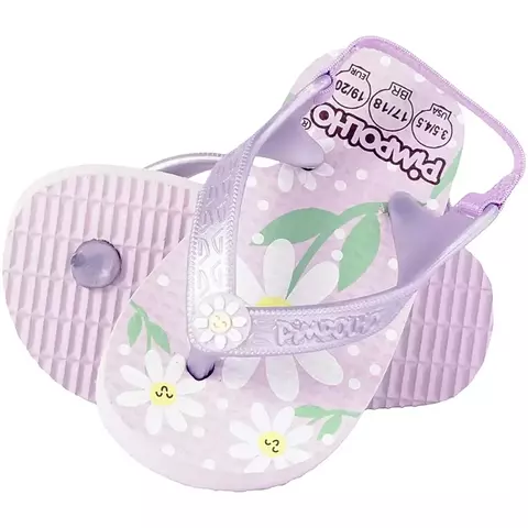 CHINELO PIMPOLHO PRAIANA BABY LILAS/FLORES FEM 17/18