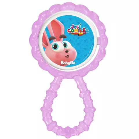 CHOCALHO MORDEDOR BABY GO BLISTER ROSA