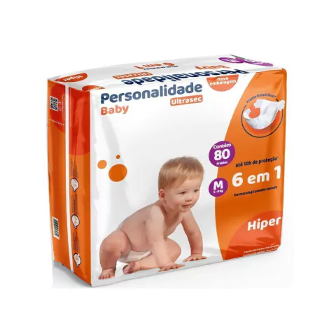 PERSONALIDADE BABY ULTRA SEC HIPER MED C 80 UND