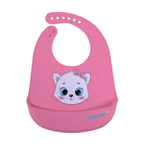 BABADOR INCOMFRAL 5036548 BABY JOY SILICONE PEGA MIGALHAS GATA ROSA