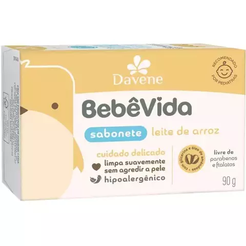 SABONETE BEBE VIDA LEITE DE ARROZ 90G
