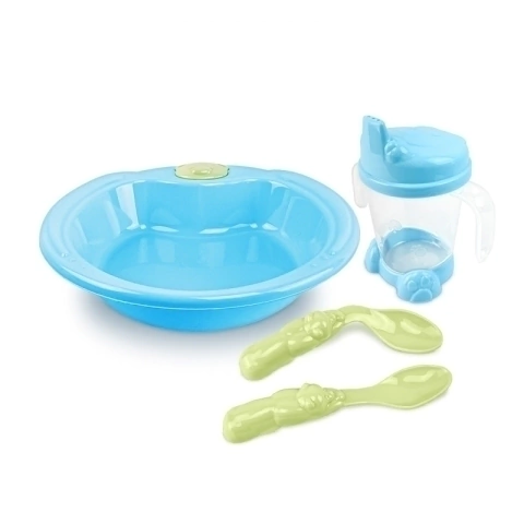 KIT REFEIÇÃO ADOLETA 0195 COLORE AZUL 4PÇS