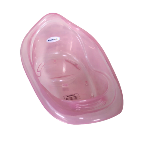 BANHEIRA PLASTIBABY 8921 TRANSLUCIDA ROSA 22LTS