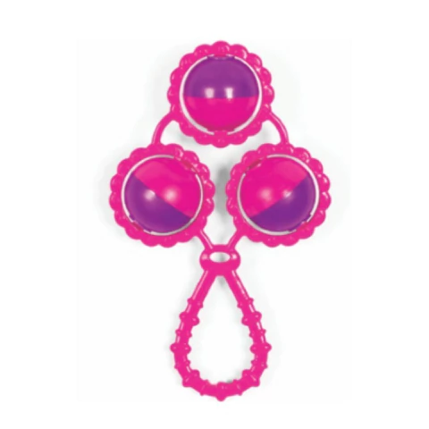 CHOCALHO 3 BOLAS BABY GO ROSA