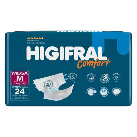 FR GERIATRICA HIGIFRAL CONFORT MEGA MED 24 UN