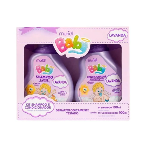 KIT MURIEL BABY SHAMPOO 100ML + CONDICIONADOR LAVANDA 100ML