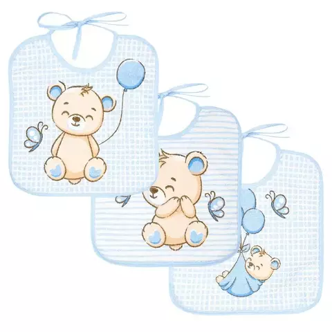 BABADOR INCOMFRAL BERCINHO 150230F0 ESTAMPADO CEU ESTRELADO VERDE COM 3