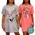 Kit com 2 Camisolas Femininas PLUS SIZE Malha Desenhos Personagens