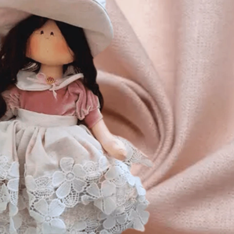 Tecido Pele de Boneca cor 1