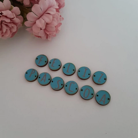 Botão Feliz Páscoa - Tiffany