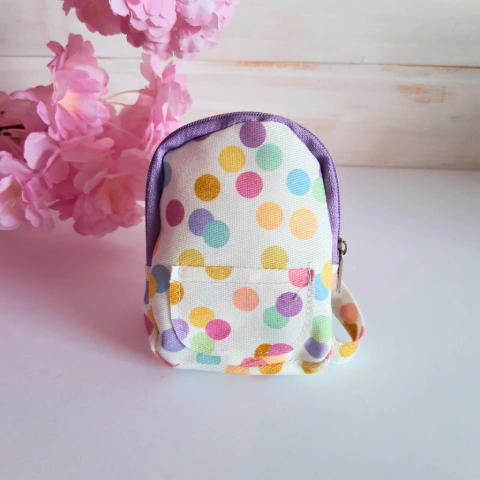 Mochila para boneca - confete