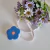 Fita métrica retrátil florzinha - azul - Ateliê Mônica Costa