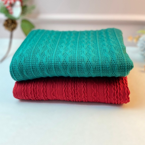Kit Tricot Vermelho e verde