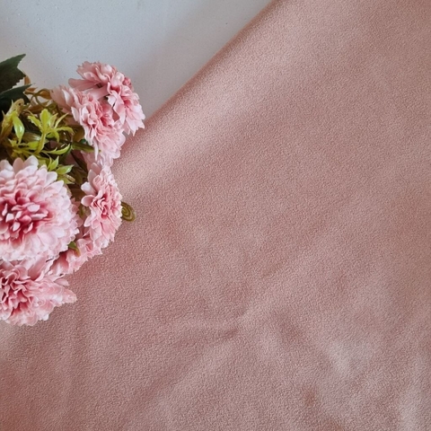Tecido Suede Rose - ideal botas e sapatos