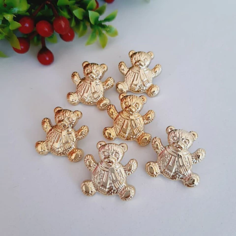 Botão Ursinho Dourado