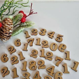 Números para Calendário Arial P