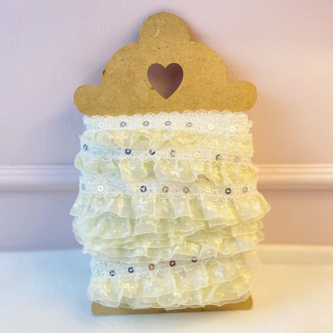 Renda Frufru off Borboleta