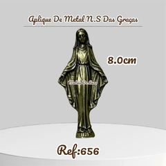 APLIQUE DE METAL 3D N.S DAS GRAÇAS 8,0 CM na internet