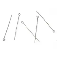 ALFINETE CONTRA-PINO LATÃO 50 MM NIQUEL - PACOTE 50GR - (cópia)