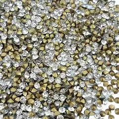 STRASS DE CRISTAL SS 12 EM VIDRO PACOTE COM 100 GROSAS = 14.400 PEÇAS - comprar online