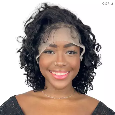 Lace Front Humana Cuta 12" Cacheada - Modern Girl