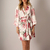 KIMONO - ROBE NOIVA - ESTAMPA FLORAL