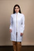Jaleco Acinturado Feminino Branco - comprar online