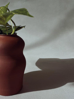 Vaso Curvas - Terracota na internet