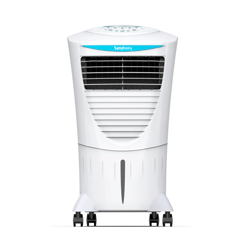Climatizador de ar portátil Symphony HICOOL branco com tanque de 31 litros e rodízios