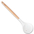 Concha de Silicone Branco Granulado Cabo de Madeira Clink