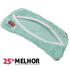 Mop de microfibra verde para pó com suporte flexível Hygen