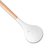Concha de Silicone Branco Granulado Cabo de Madeira Clink - comprar online