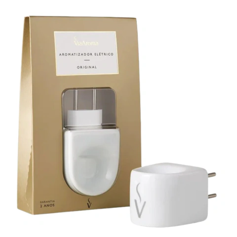 Difusor Aromatizador Elétrico de Porcelana Bivolt Original - Via Aroma