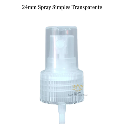Válvula Spray Simples Transparente - 24mm