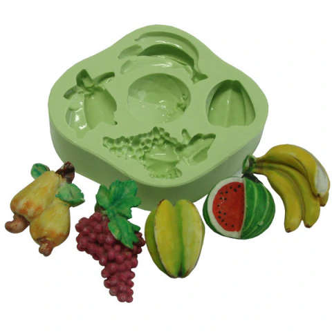 Molde de silicone Frutas com Banana