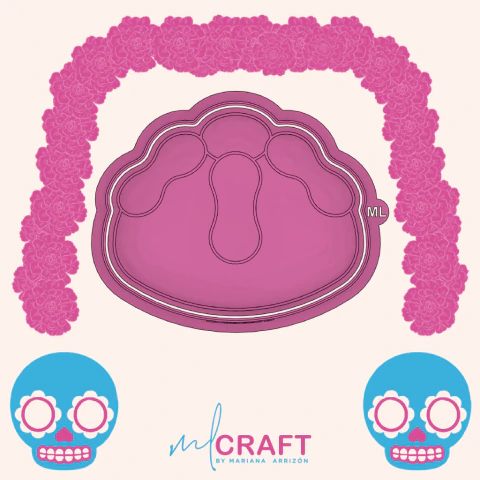 Cortador - Pan de muertos cute - Varios tam. - J635