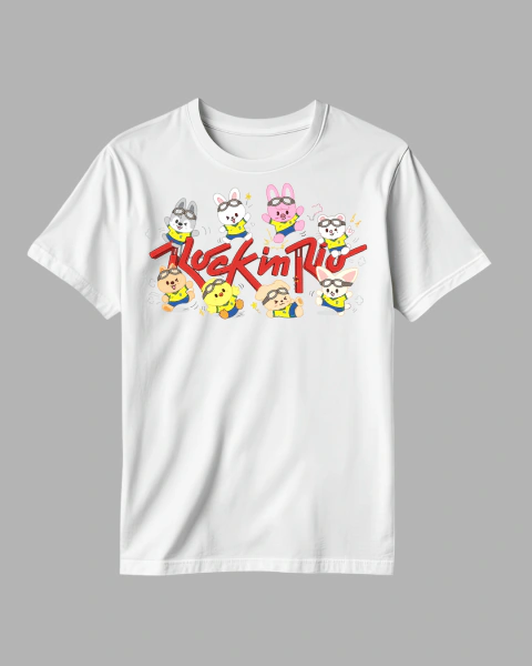 Camiseta Skzoo Rock in Rio - Branca Unissex