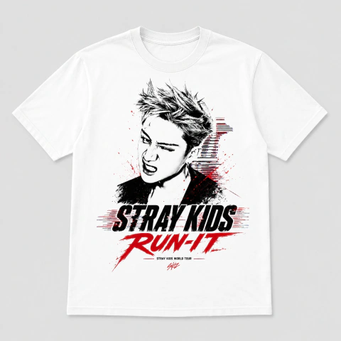 Camiseta Run it - Stray Kids