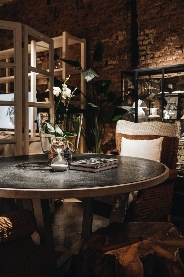 MESA COMEDOR GRANITO RONDE D