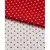 Toalha Jacquard Petit Poá Vermelho e Branco
