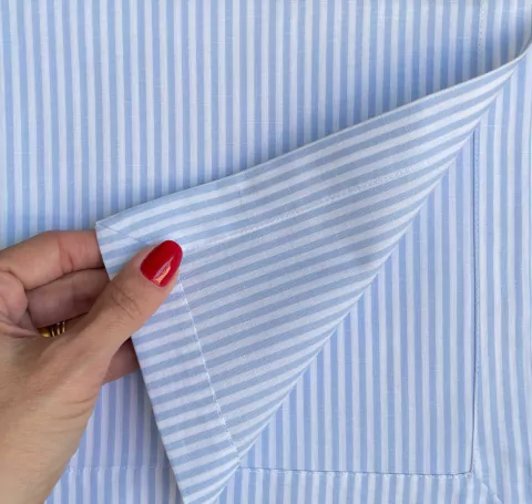 Guardanapo Listrado Azul Claro TRICOLINE - comprar online