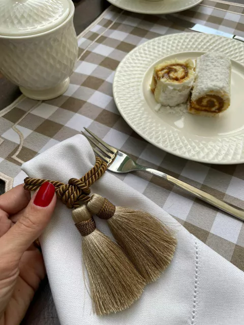 Porta Guardanapo Elegance Fendi e Marrom