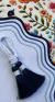 Porta Guardanapo Elegance Azul Marinho e Branco - loja online