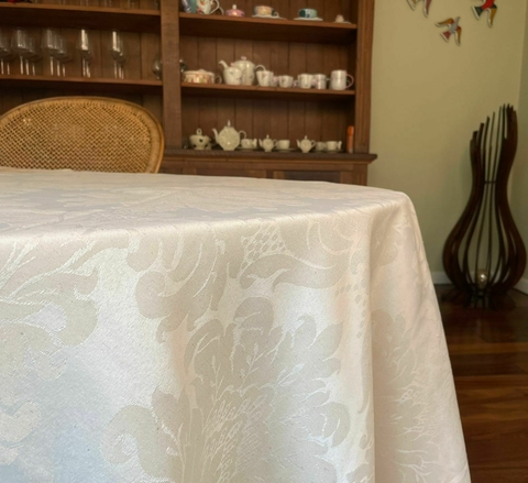 Toalha Jacquard com Linho Cru
