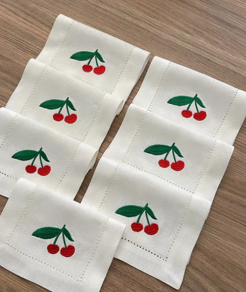 Guardanapo de Coquetel Cereja